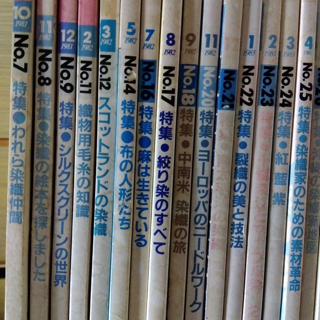 月刊染織α 　37冊まとめてセット／染色と生活社