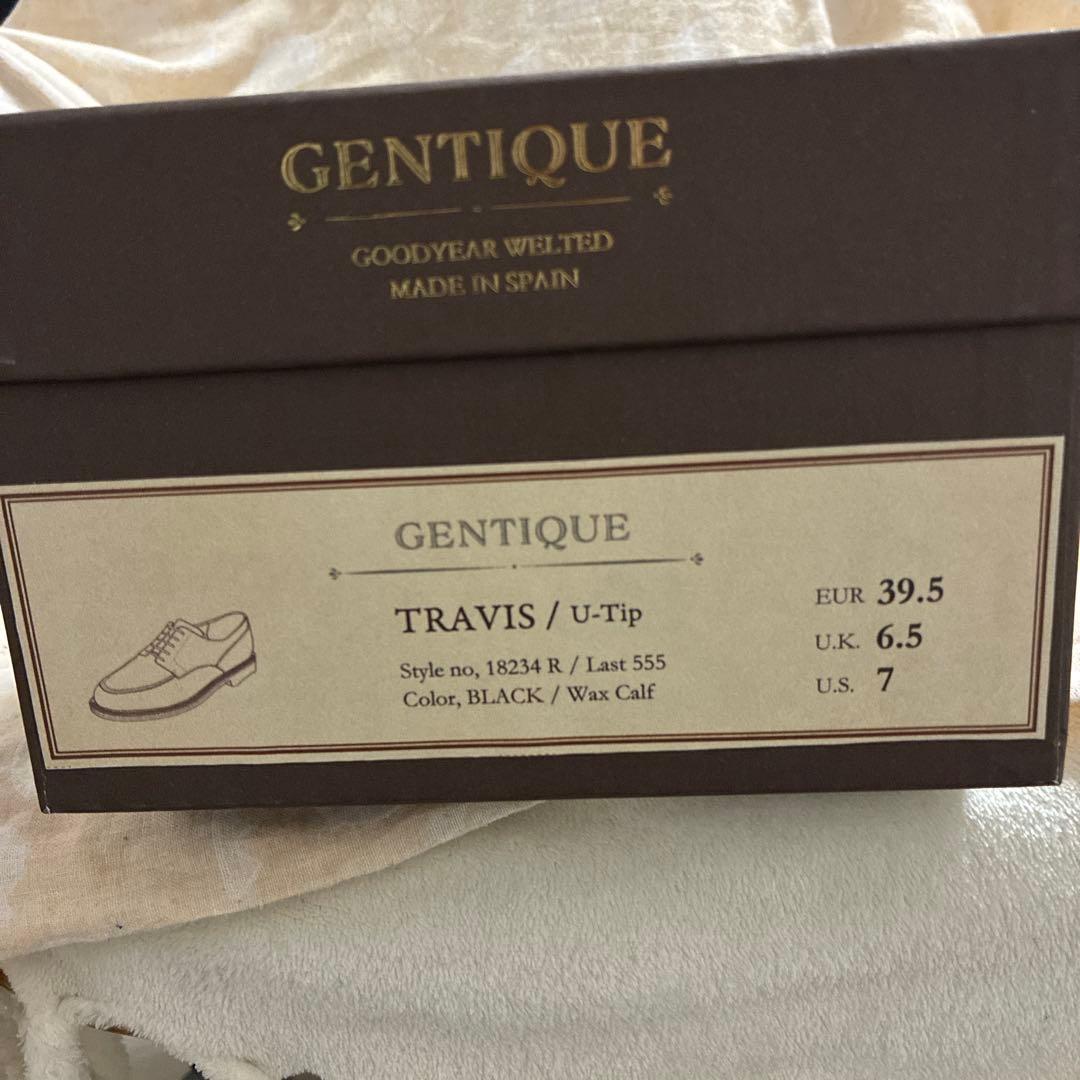 【新品未使用】GENTIQUE TRAVIS Uチップ　US7.0 ブラック