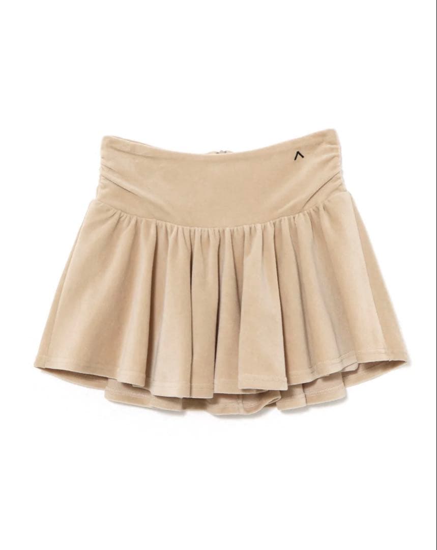 Silky velor mini skirt｜being｜Sサイズ