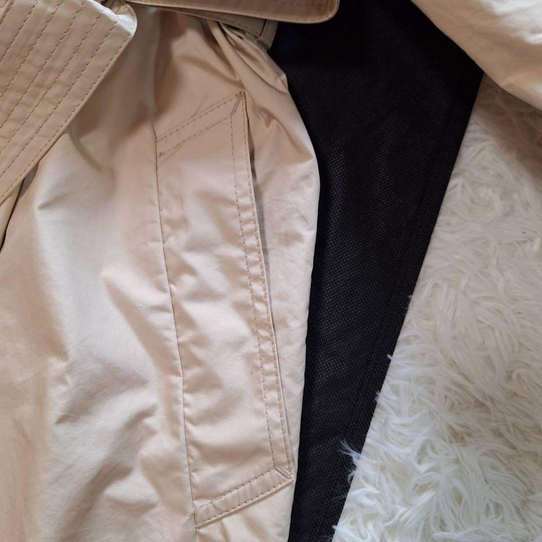 美品✨ベイジ トレンチコート ロングコート スプリング ウエストベルト L