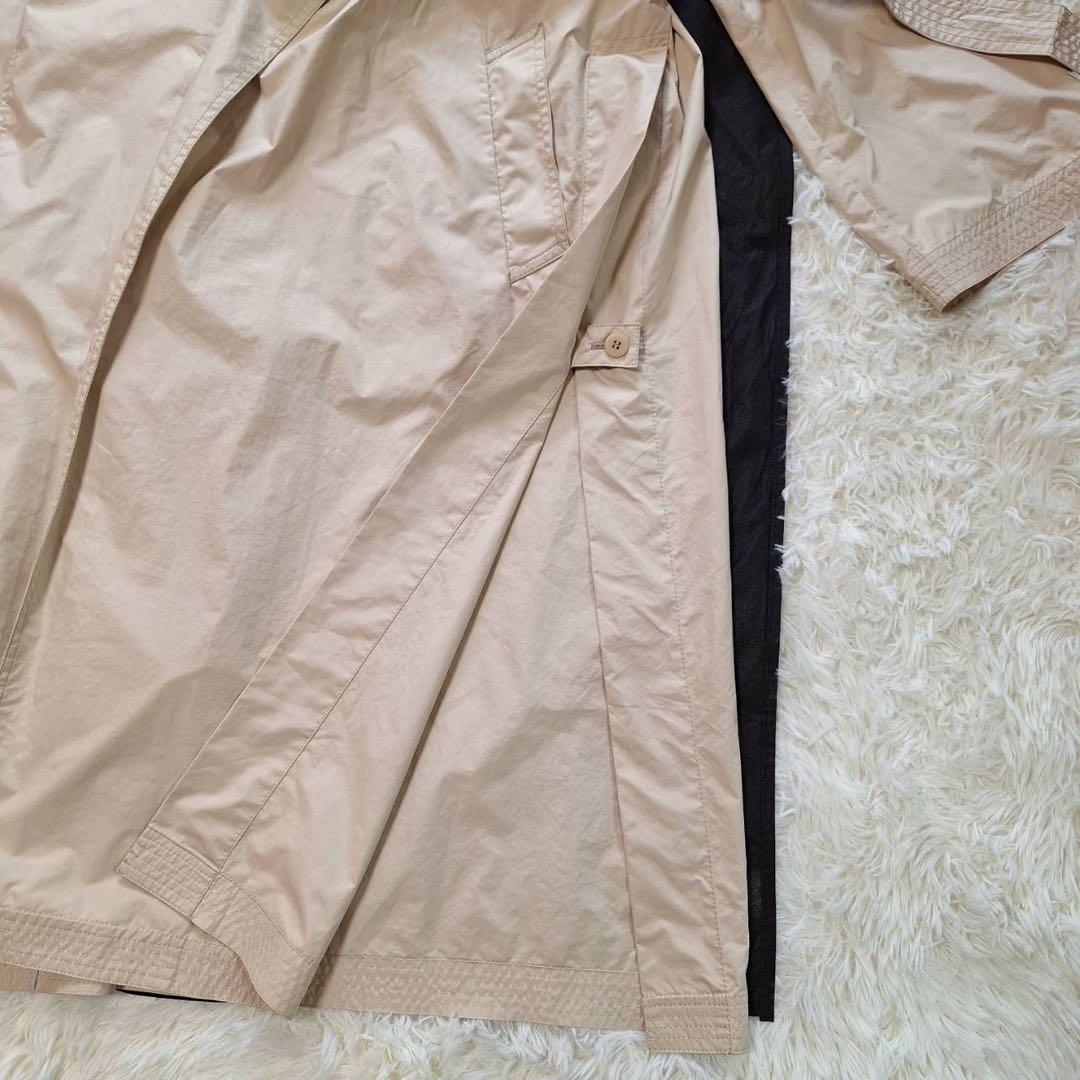 美品✨ベイジ トレンチコート ロングコート スプリング ウエストベルト L