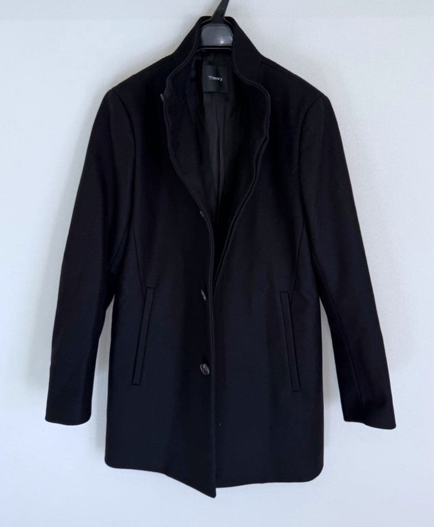 極美品　Theory 現行タグ　コート　Belvin ブラック　定価約10万円