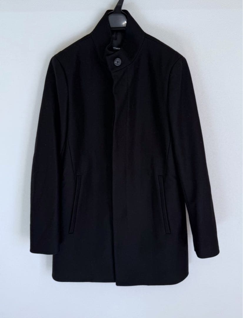 極美品　Theory 現行タグ　コート　Belvin ブラック　定価約10万円