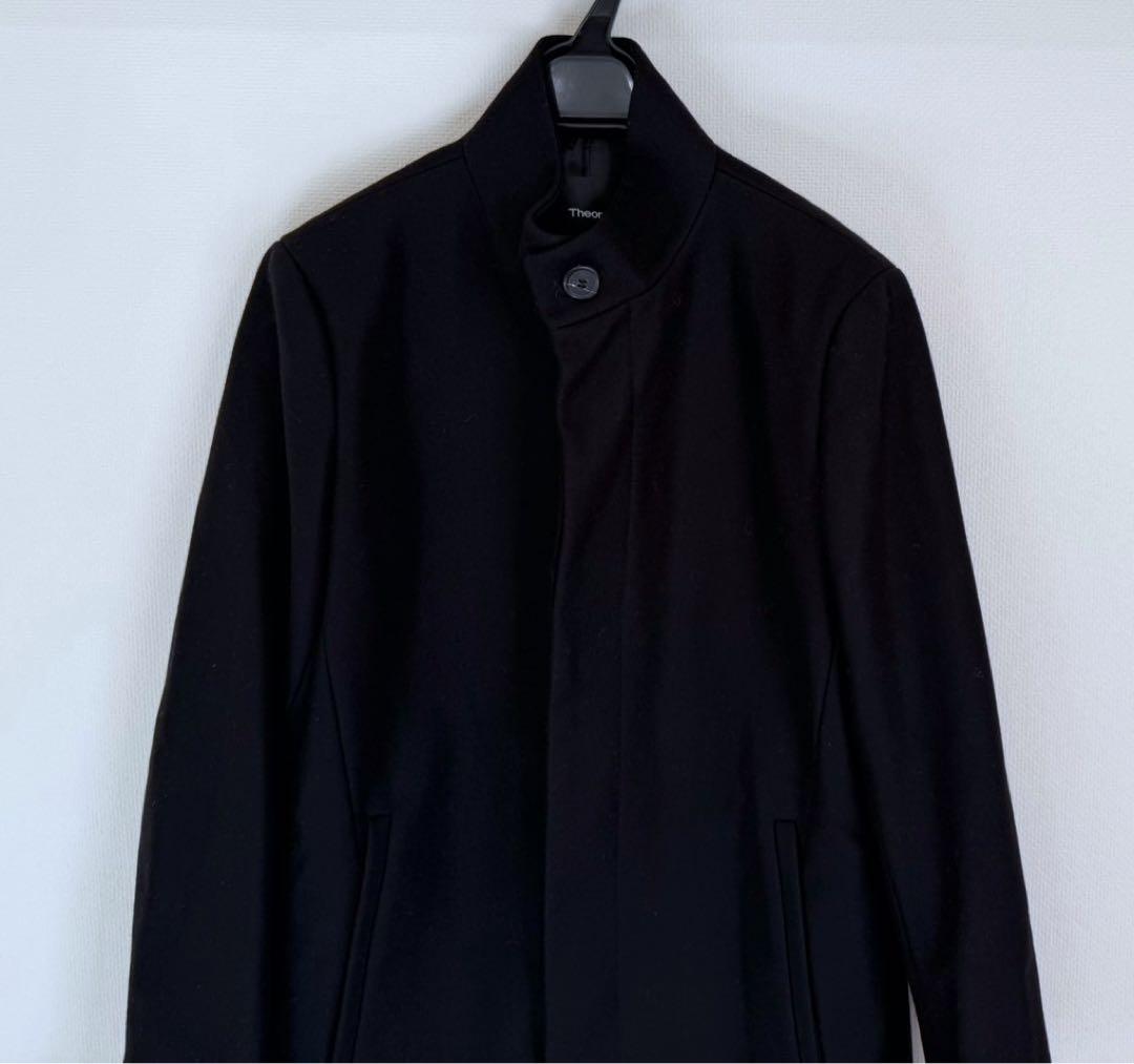 極美品　Theory 現行タグ　コート　Belvin ブラック　定価約10万円