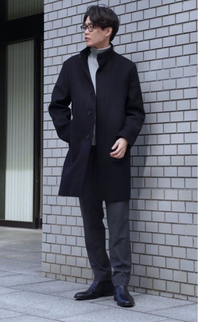 極美品　Theory 現行タグ　コート　Belvin ブラック　定価約10万円