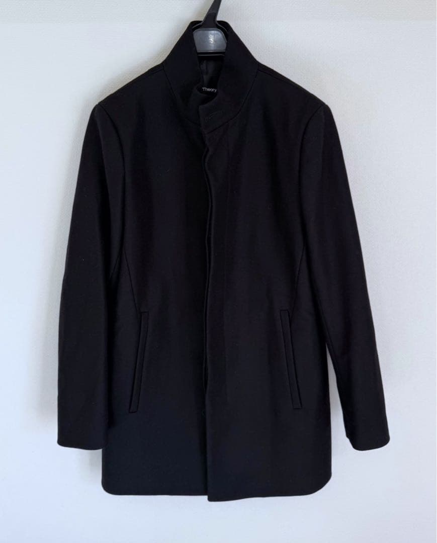 極美品　Theory 現行タグ　コート　Belvin ブラック　定価約10万円