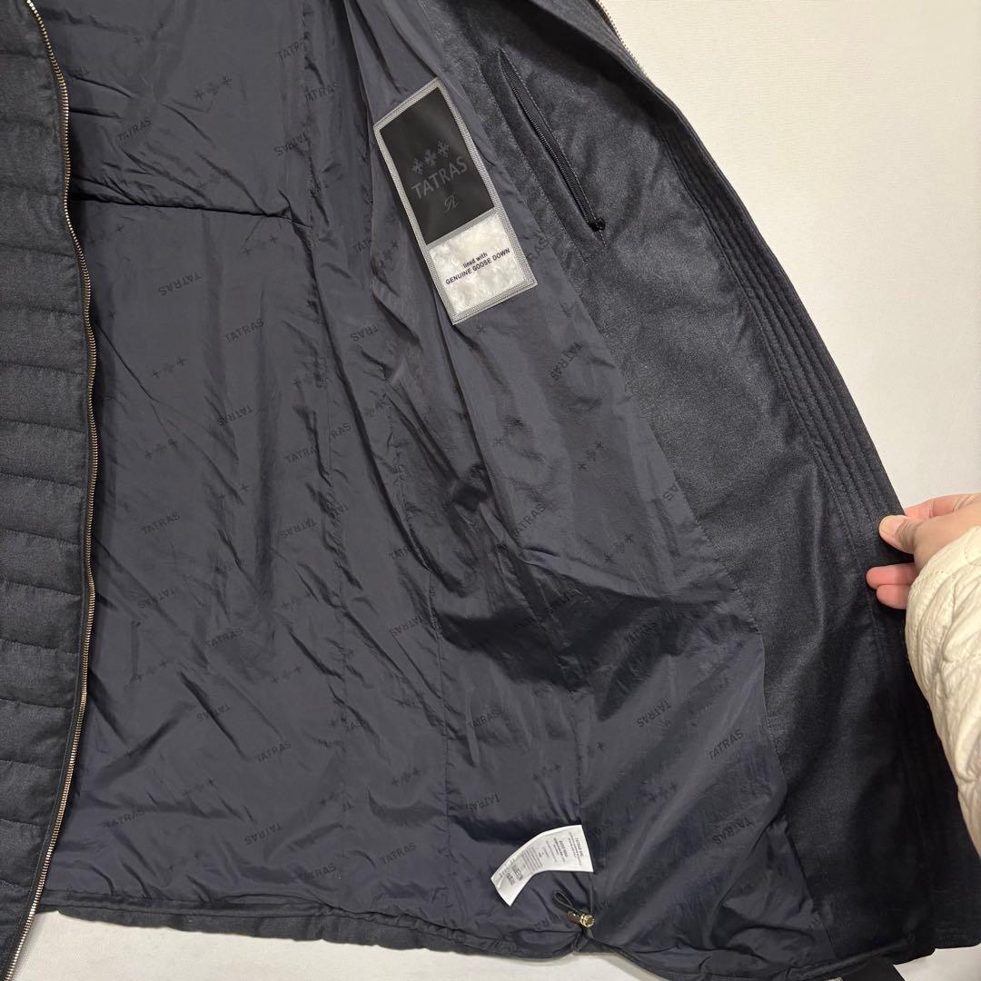 TATRAS チマ Rライン 24AW ダウンコート Aライン シルク混 04