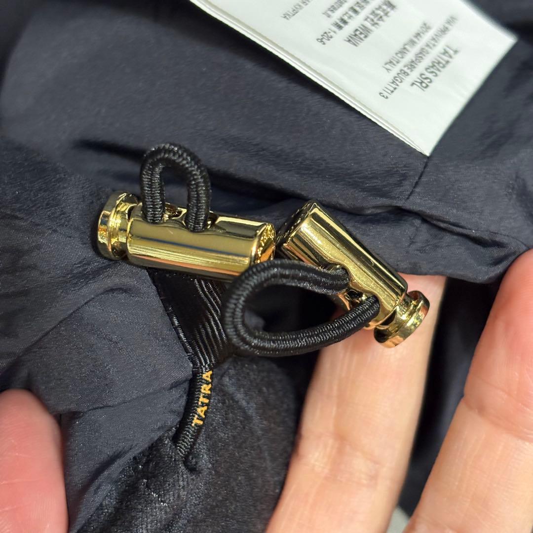 TATRAS チマ Rライン 24AW ダウンコート Aライン シルク混 04