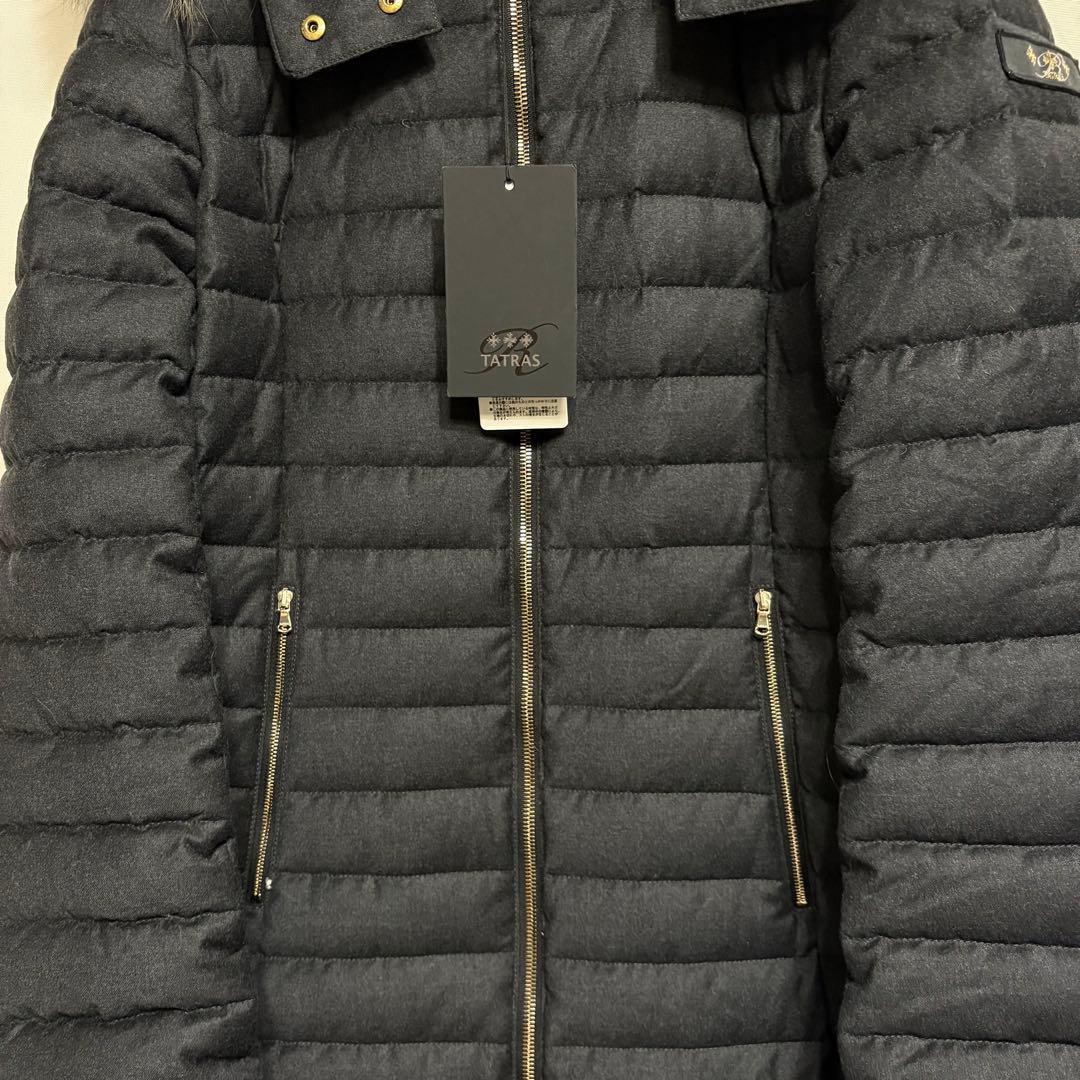 TATRAS チマ Rライン 24AW ダウンコート Aライン シルク混 04