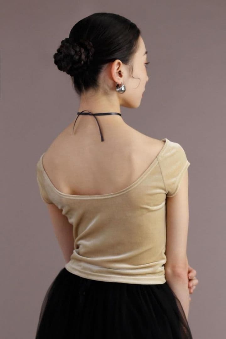 unoa　ウノア　トップス　Velour　Champagne dress　美品