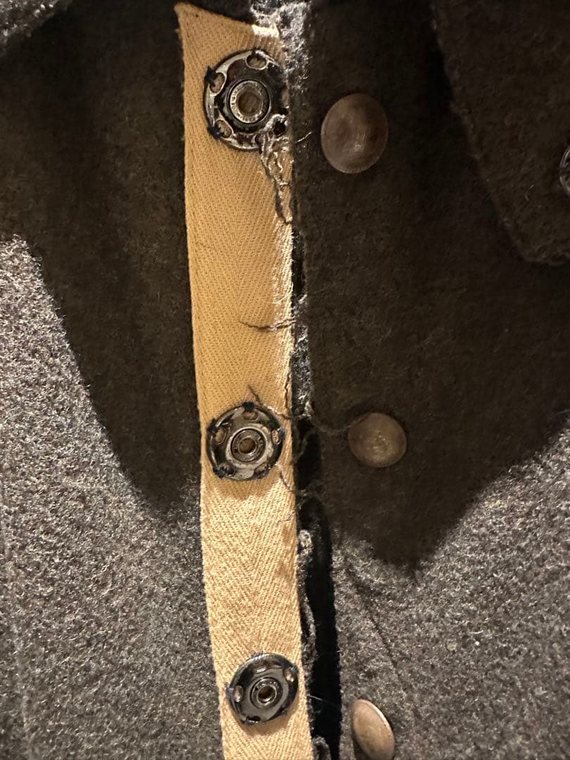 yohji yamamoto ウール混紡ダークブラウンロングコート