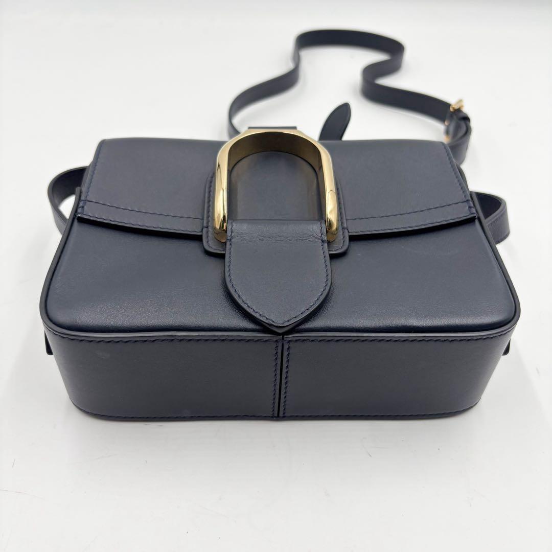現行品✨ ラルフローレン　ショルダーバッグ ウェリントン　ネイビー 紺色