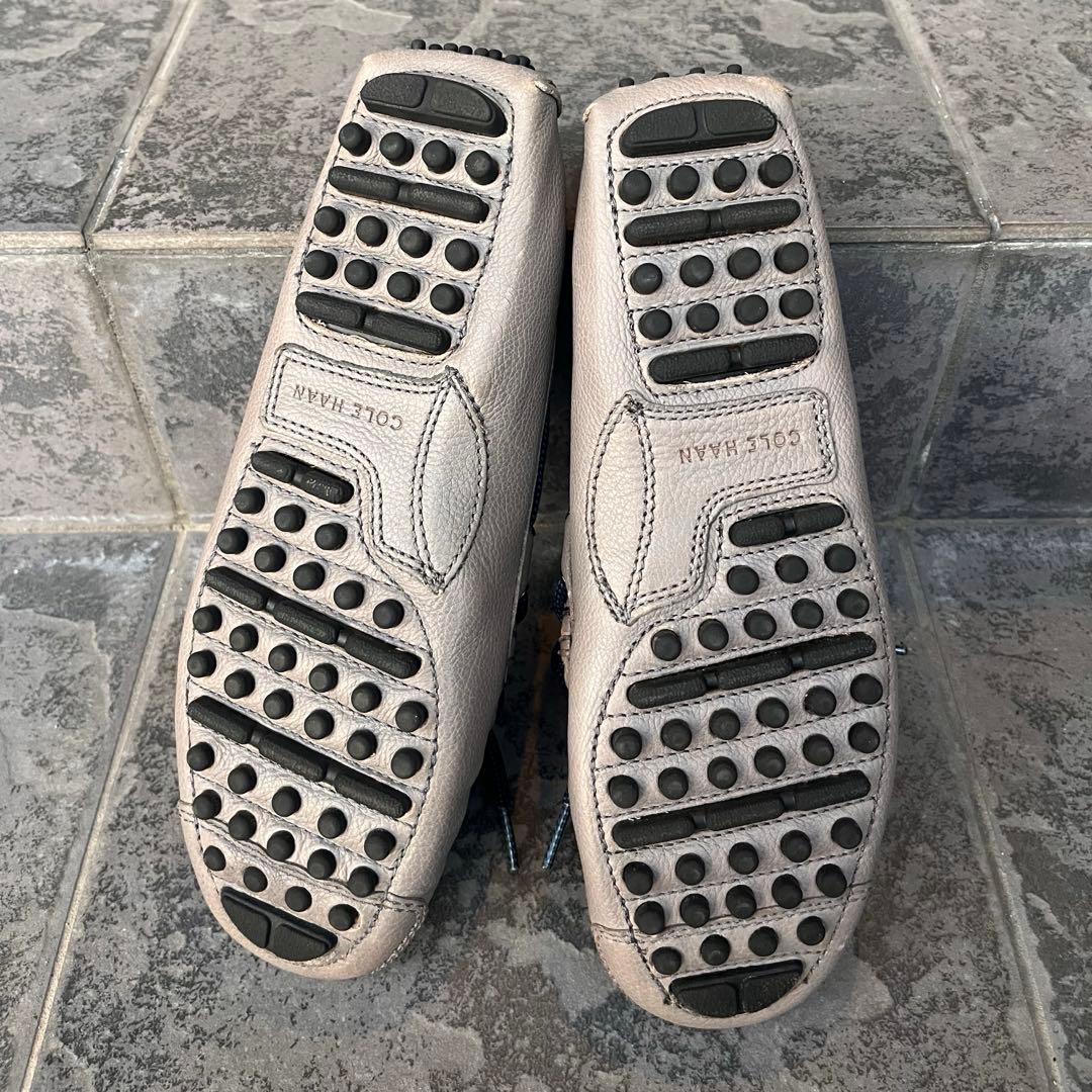 美品 Cole Haan コールハーン ドライビング グレー ローファー8