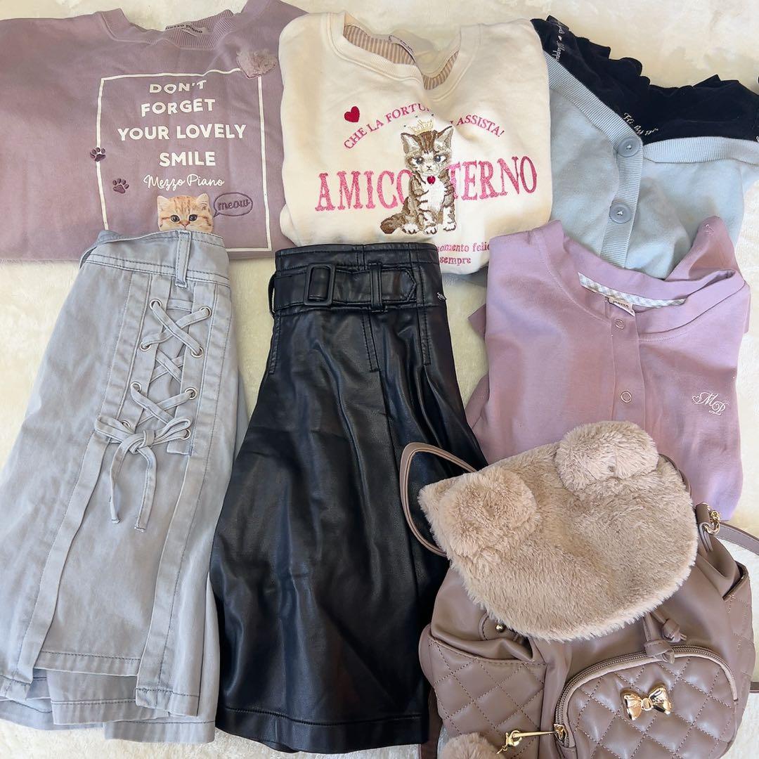 メゾピアノジュニア春冬物まとめ売り7点　150 M