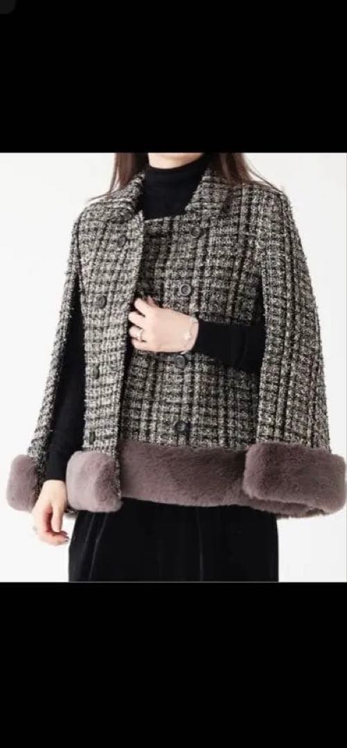 piko シーマリー cccmalie ツイードケープコートジャケット