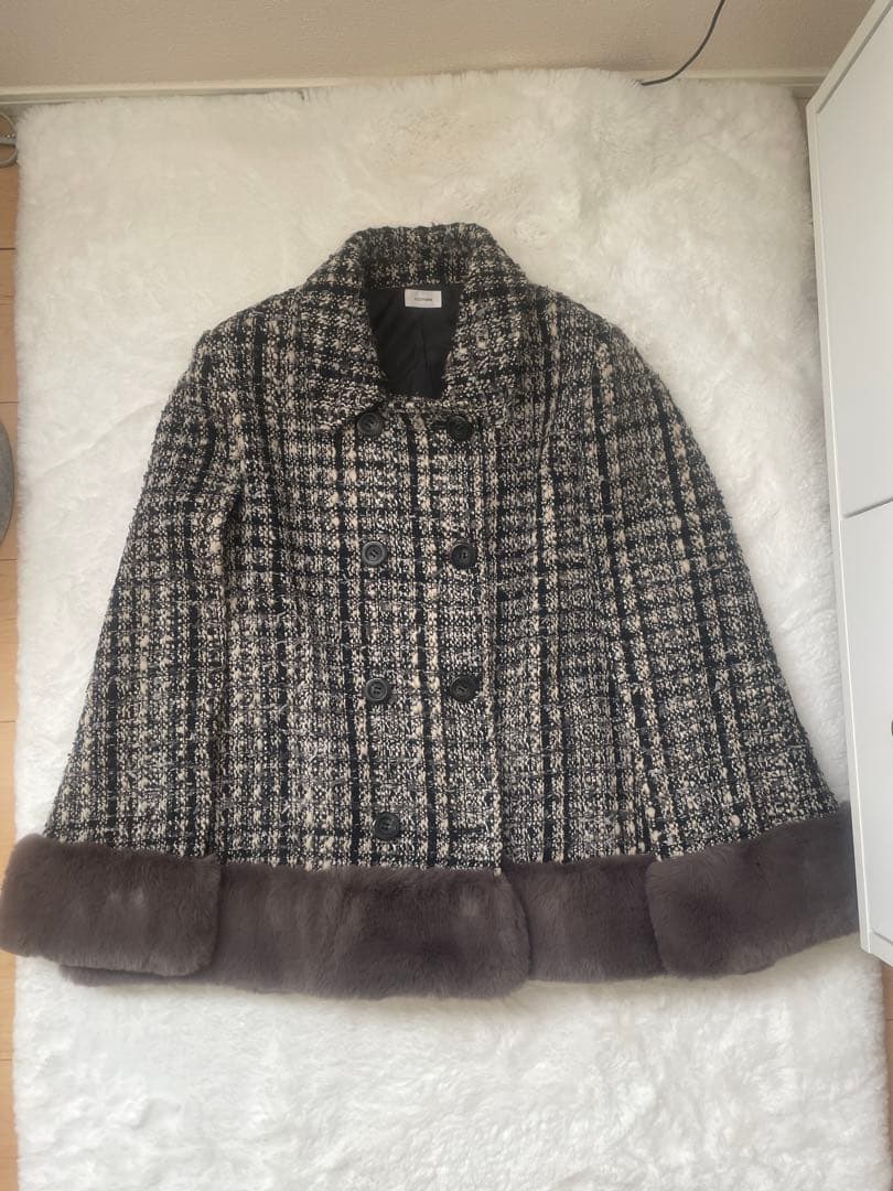 piko シーマリー cccmalie ツイードケープコートジャケット