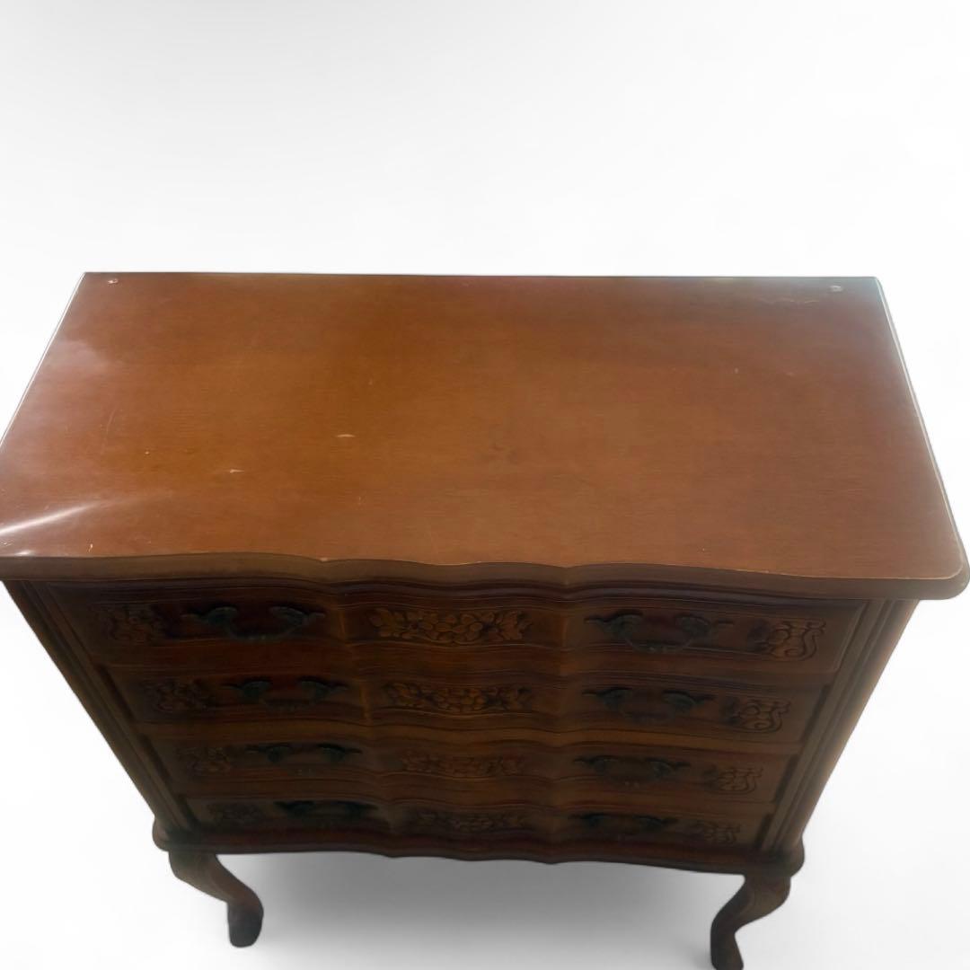 イタリア製 チェスト 猫脚 ロココ調 花柄 アンティーク家具