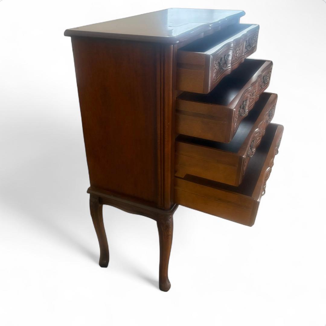 イタリア製 チェスト 猫脚 ロココ調 花柄 アンティーク家具