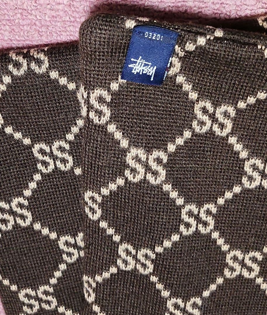 90年代 オールドステューシーモノグラムマフラー✨