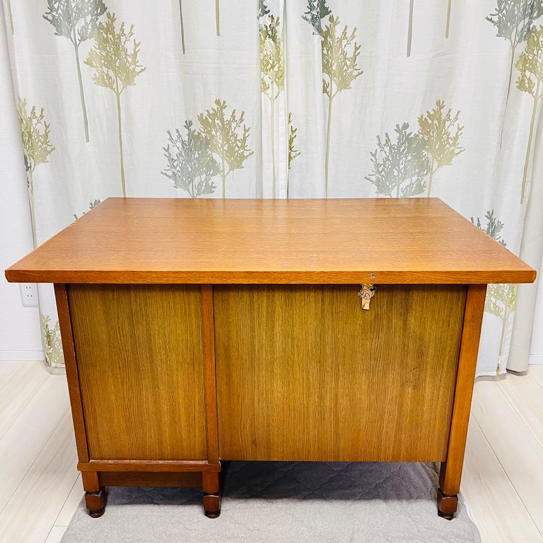 ヴィンテージ　デスク　勉強机　PCデスク　昭和レトロ　　木製　古民家