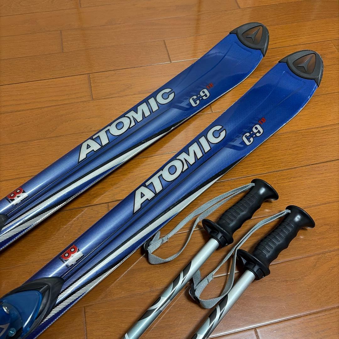 アトミック スキー板 C-9 Beta Carv + サロモン ストック付き