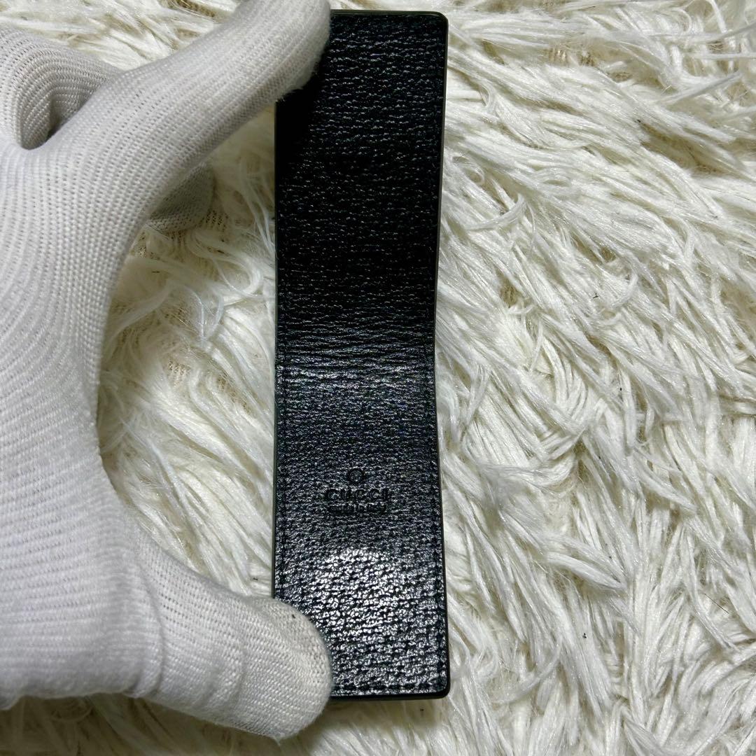 未使用 付属品付✨グッチ アニマリエ レザー マネークリップ ビー 蜂 ブラック