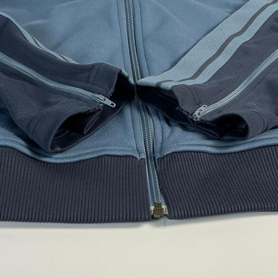 Onitsuka Tiger トラックジャケット　ジャージ　刺繍ロゴ　ネイビー