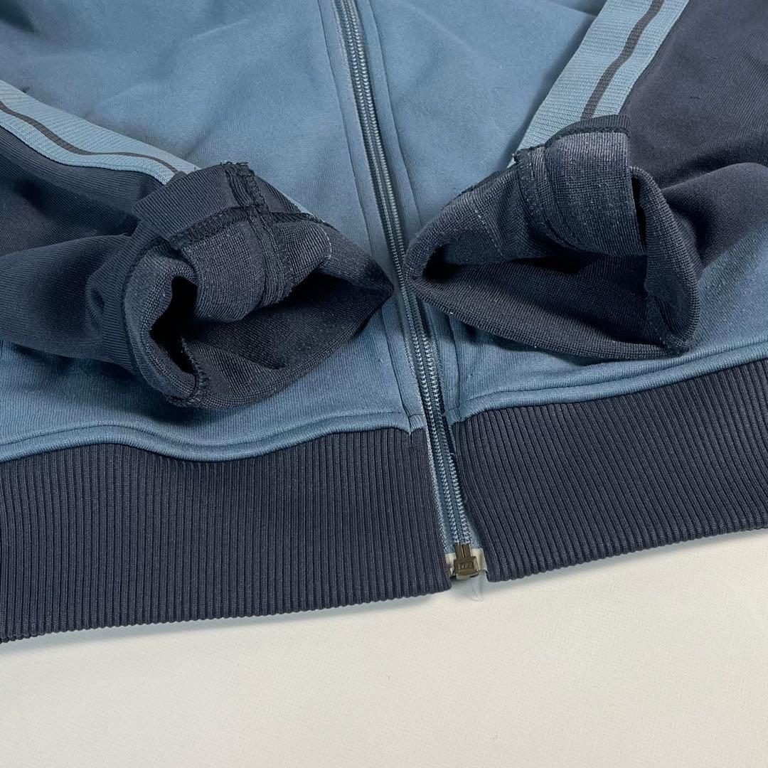 Onitsuka Tiger トラックジャケット　ジャージ　刺繍ロゴ　ネイビー