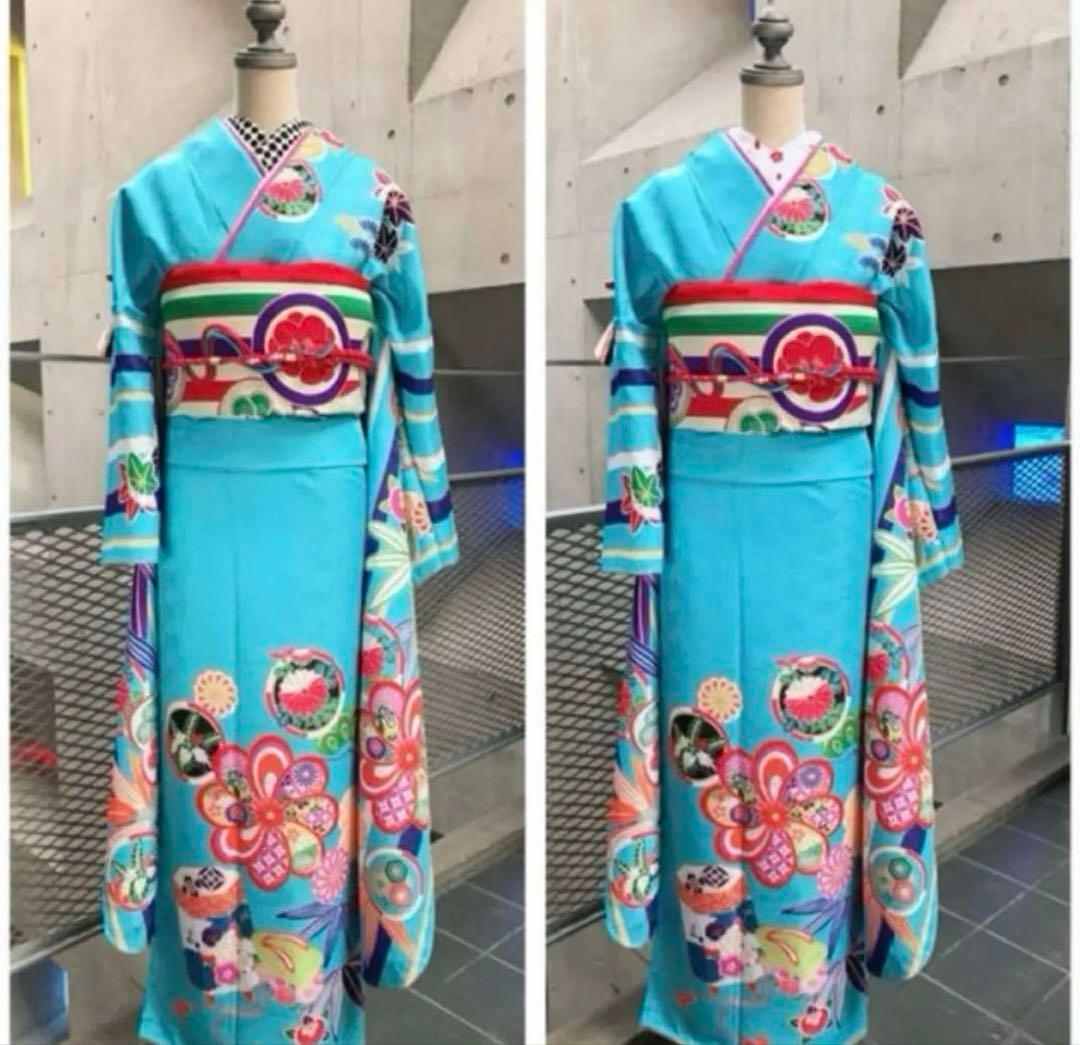 可愛すぎる洗える振袖セット アンティークモダン 大正浪漫 成人式 卒業式