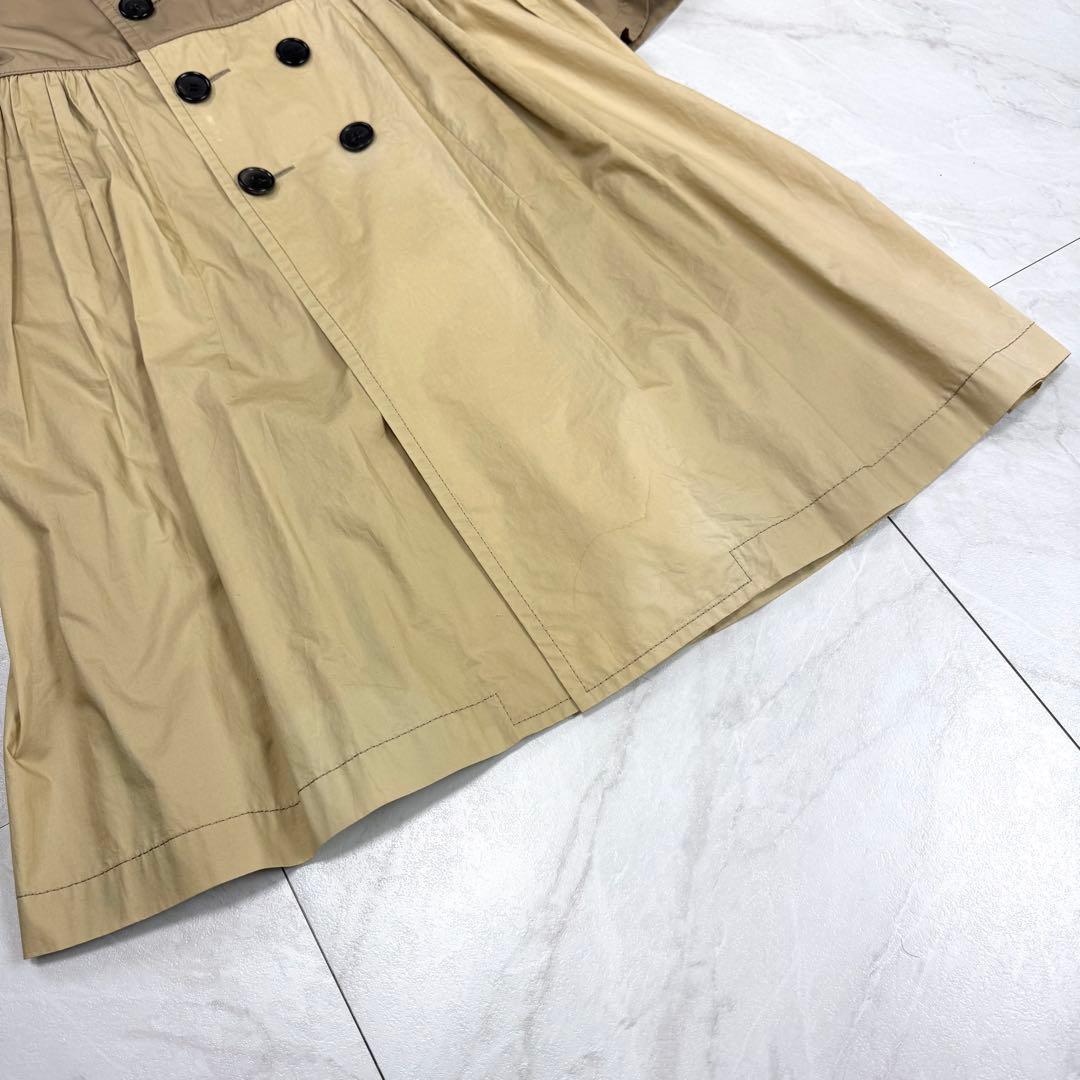 AD2017 トリコ コムデギャルソン トレンチコート バイカラー チェック