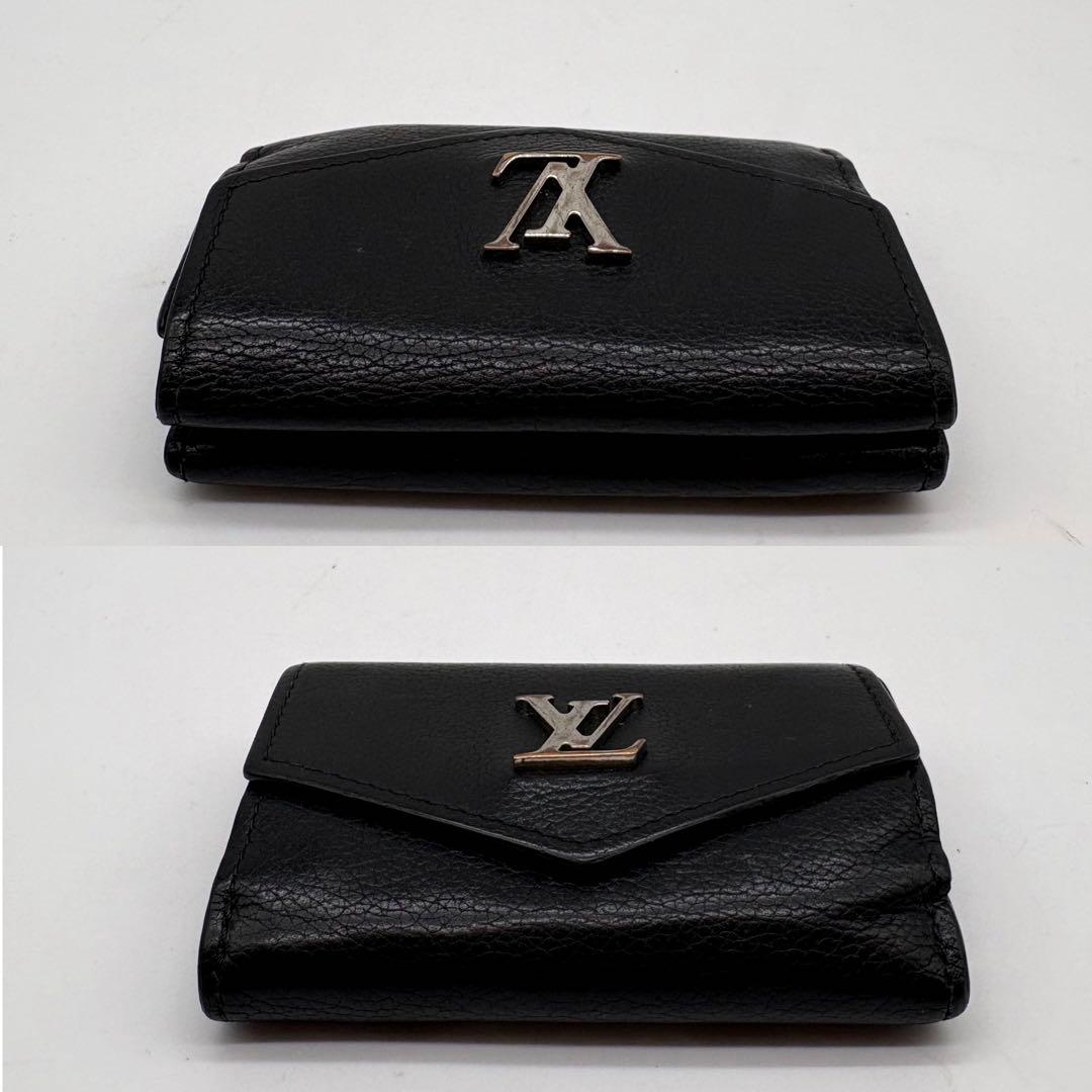 ルイヴィトン ポルトフォイユロックミニ コンパクト 黒