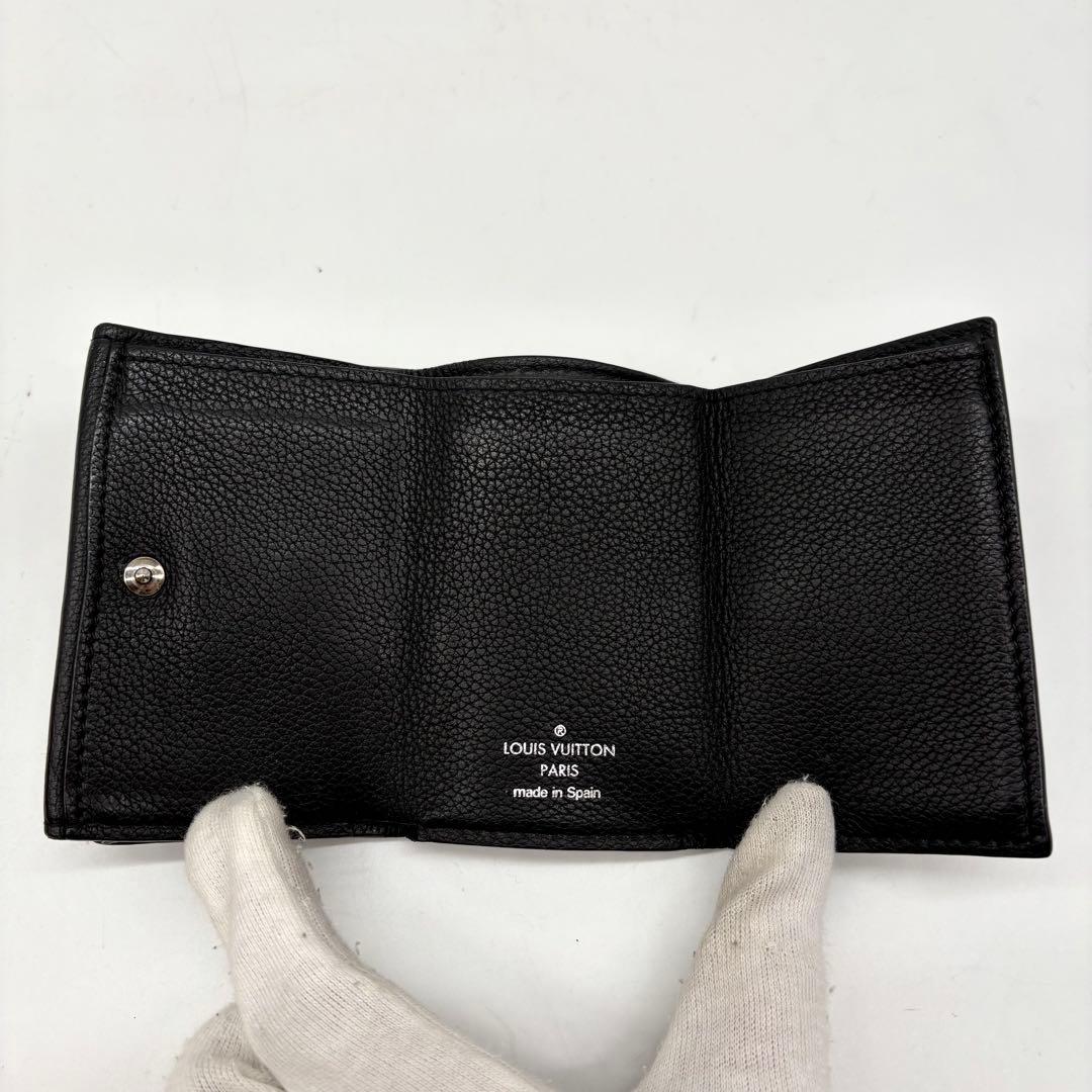 ルイヴィトン ポルトフォイユロックミニ コンパクト 黒