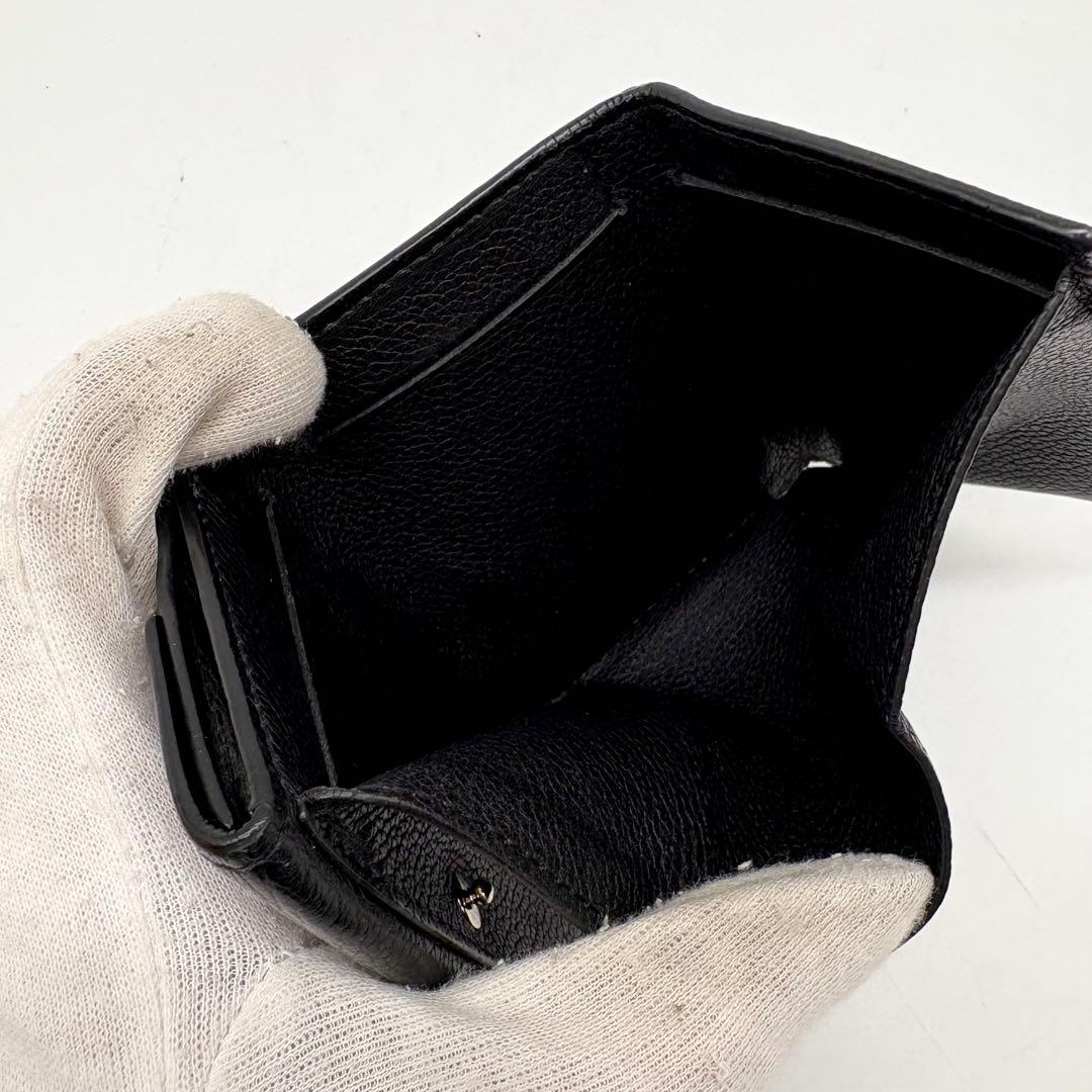 ルイヴィトン ポルトフォイユロックミニ コンパクト 黒