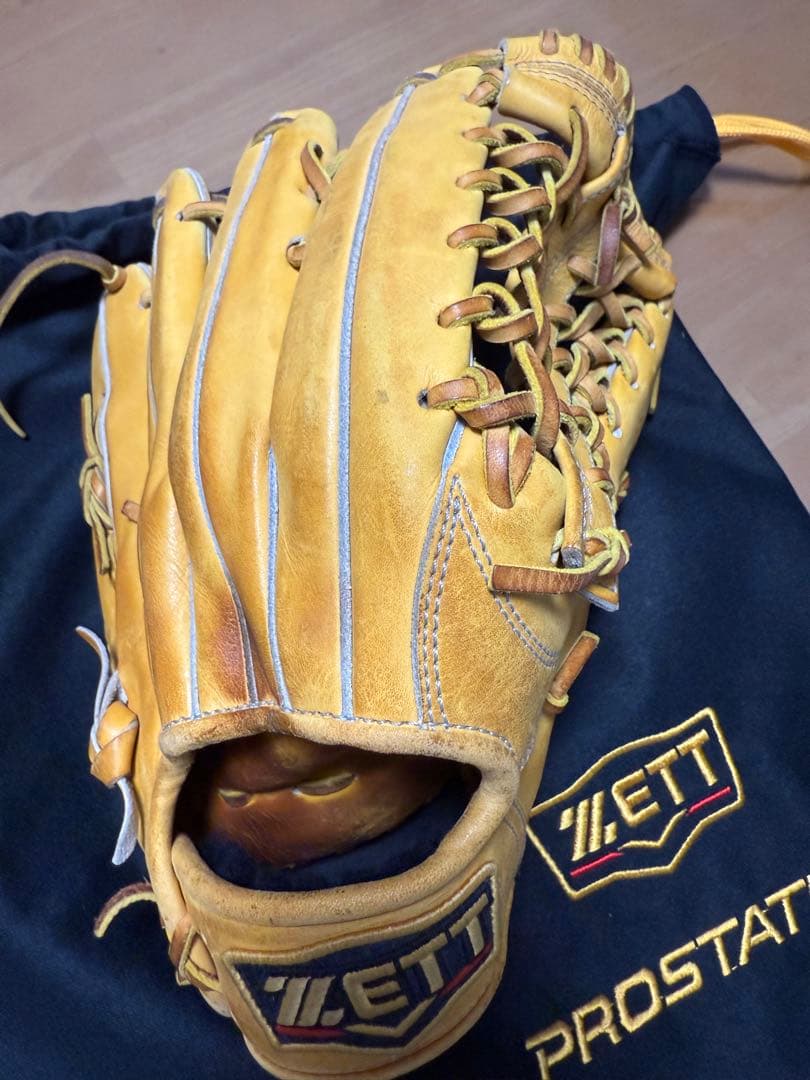 ZETT プロステイタス 硬式グローブ 外野用