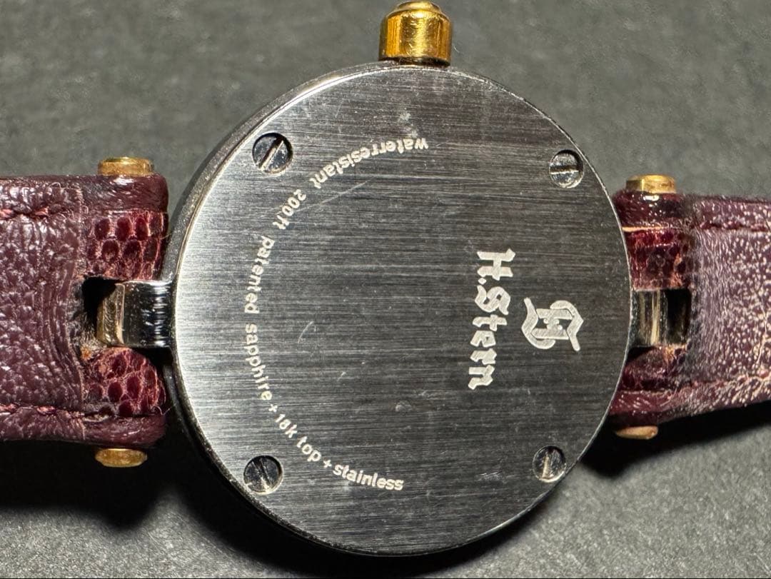 m*o様 H.Stern エイチスターン ダイヤ入り クオーツ レディース 腕時