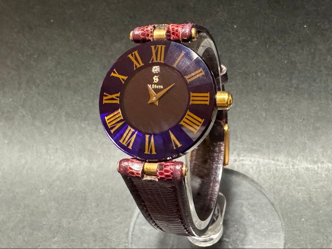 m*o様 H.Stern エイチスターン ダイヤ入り クオーツ レディース 腕時