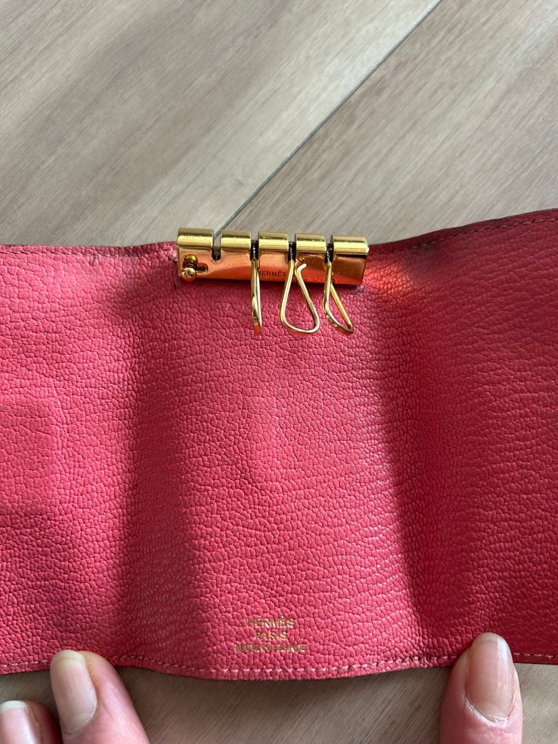 エルメス　キーケース　ゴールド金具　ベアン