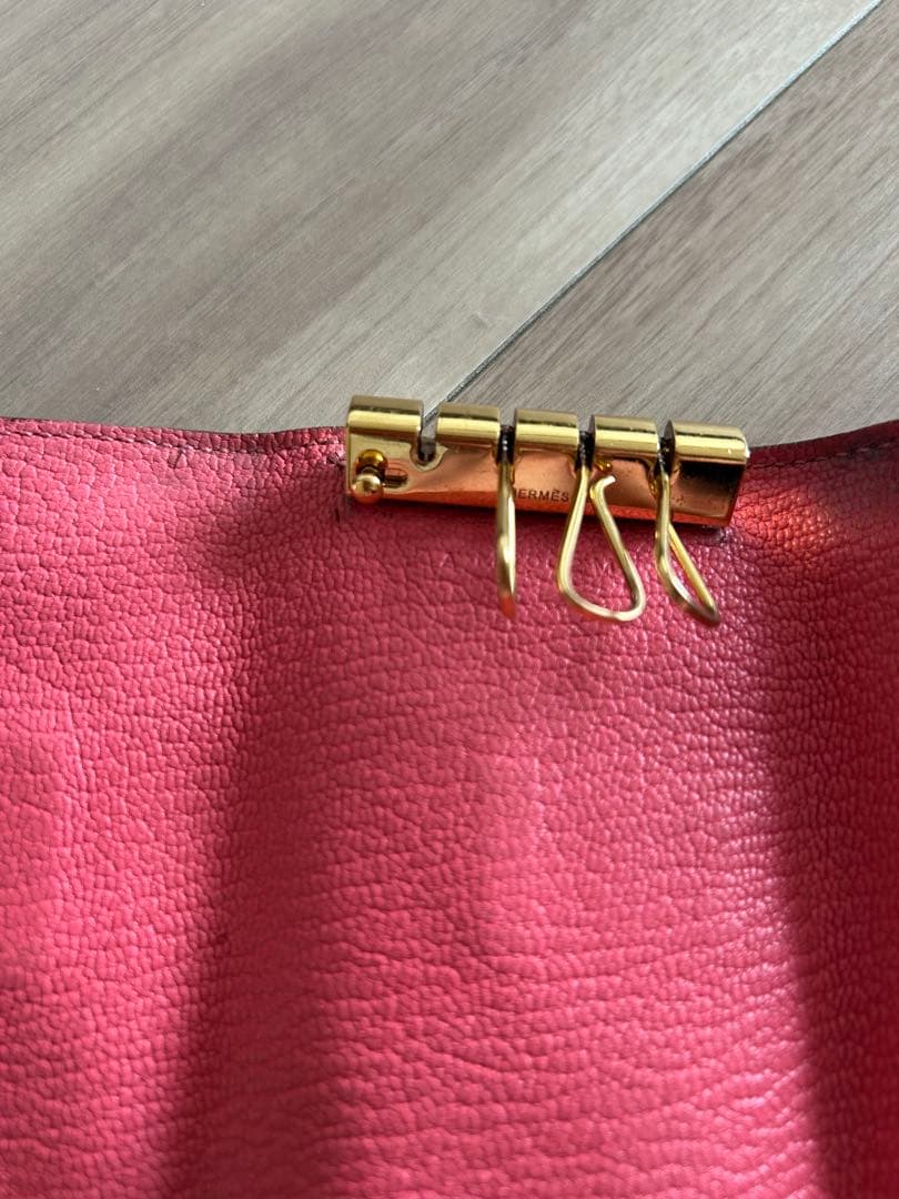 エルメス　キーケース　ゴールド金具　ベアン
