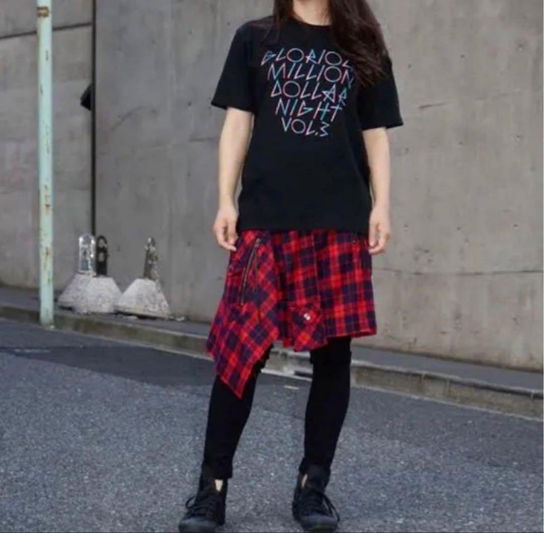 スカート SPIKE RECORDINGS WRAP SKIRT GLAY HISASHI