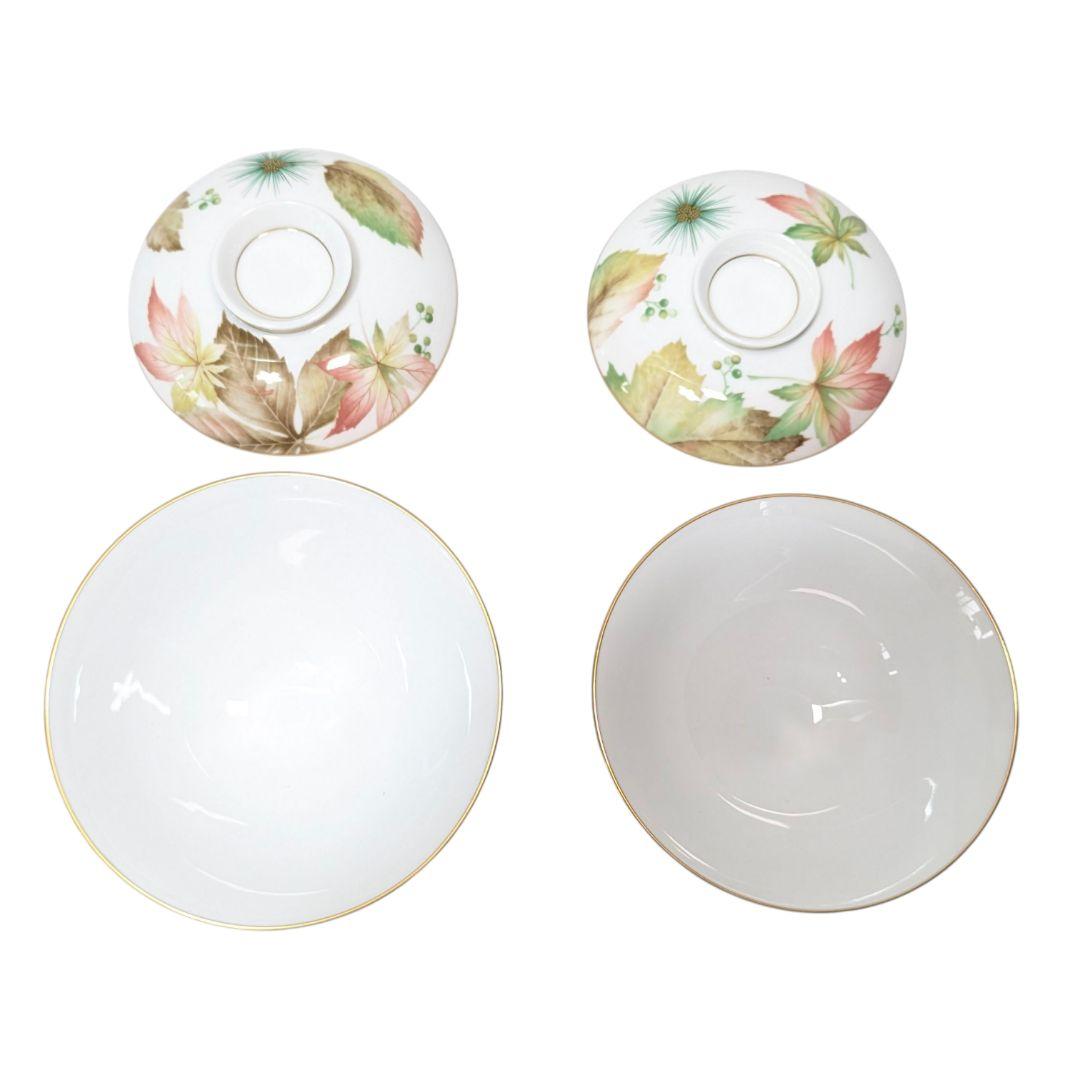 ふたりの食卓に彩りを添える、乃りたけの蓋付き夫婦湯呑・茶碗揃え。