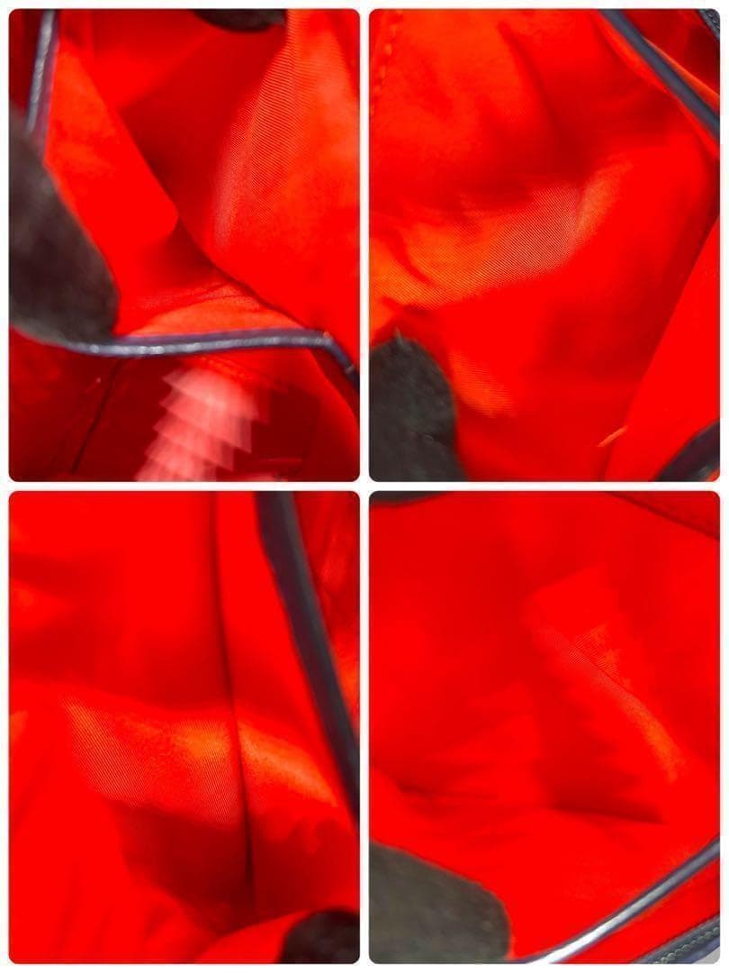 【美品】トリーバーチ　トートバッグ　ロゴ金具　PVC レザー　肩掛け　チャーム