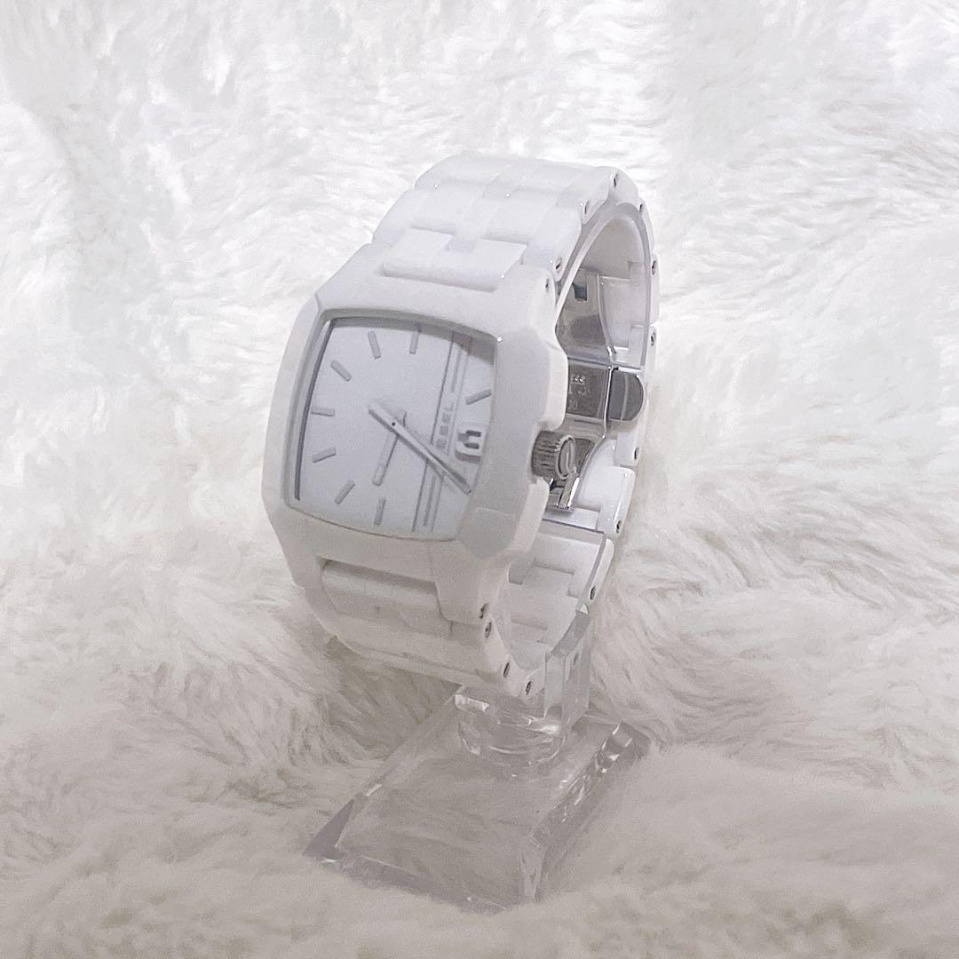 【廃盤】DIESEL セラミック 腕時計 ホワイト 箱付き 極美品 ユニセックス