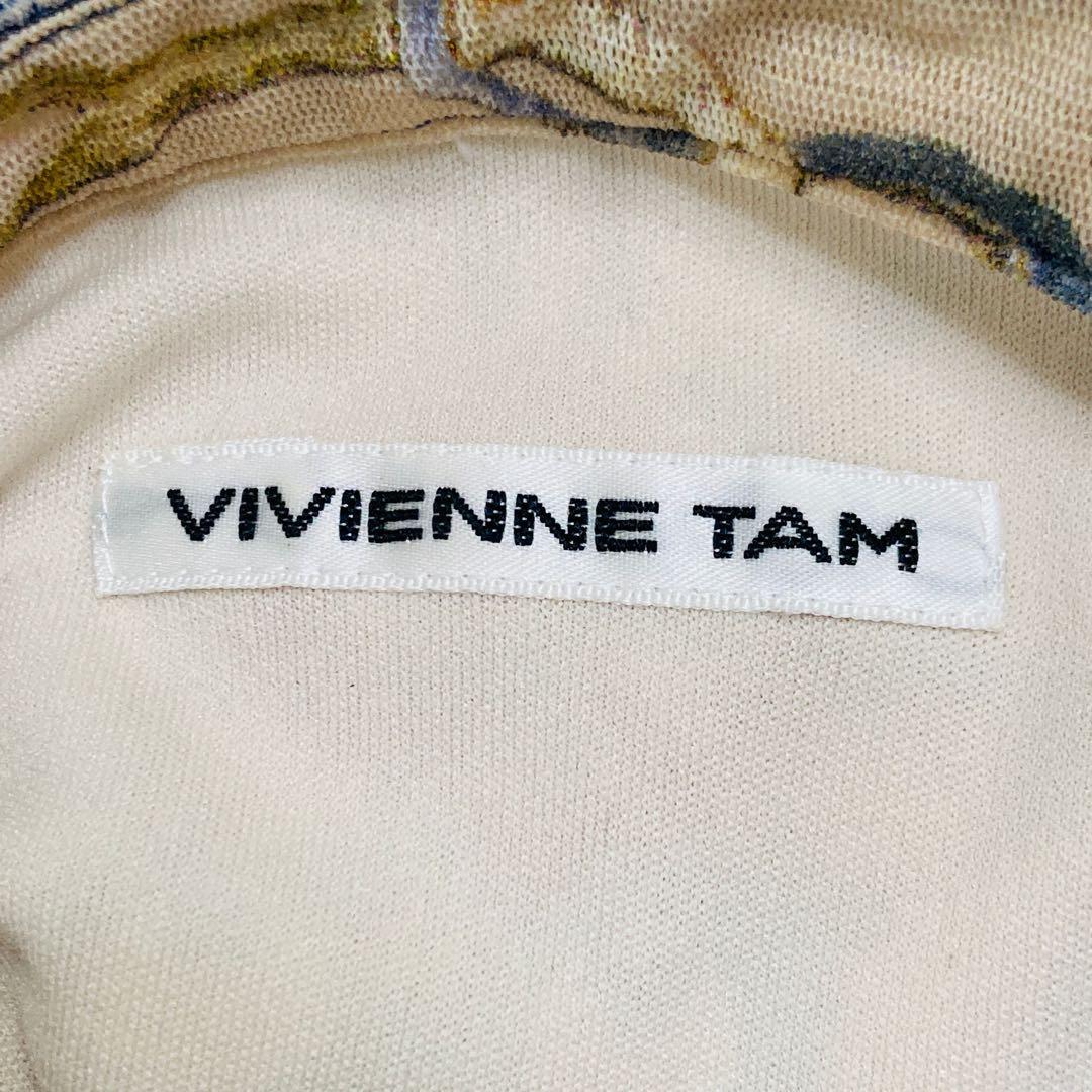 VIVIENNE TAM ドラゴン柄 シースルートップス 38 2330