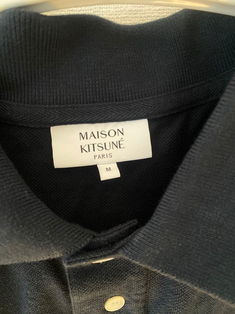 MAISON KITSUNÉ ネイビー ポロシャツ M