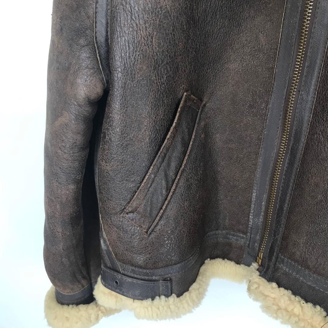 Schott B-3 42 ムートン ブラウン