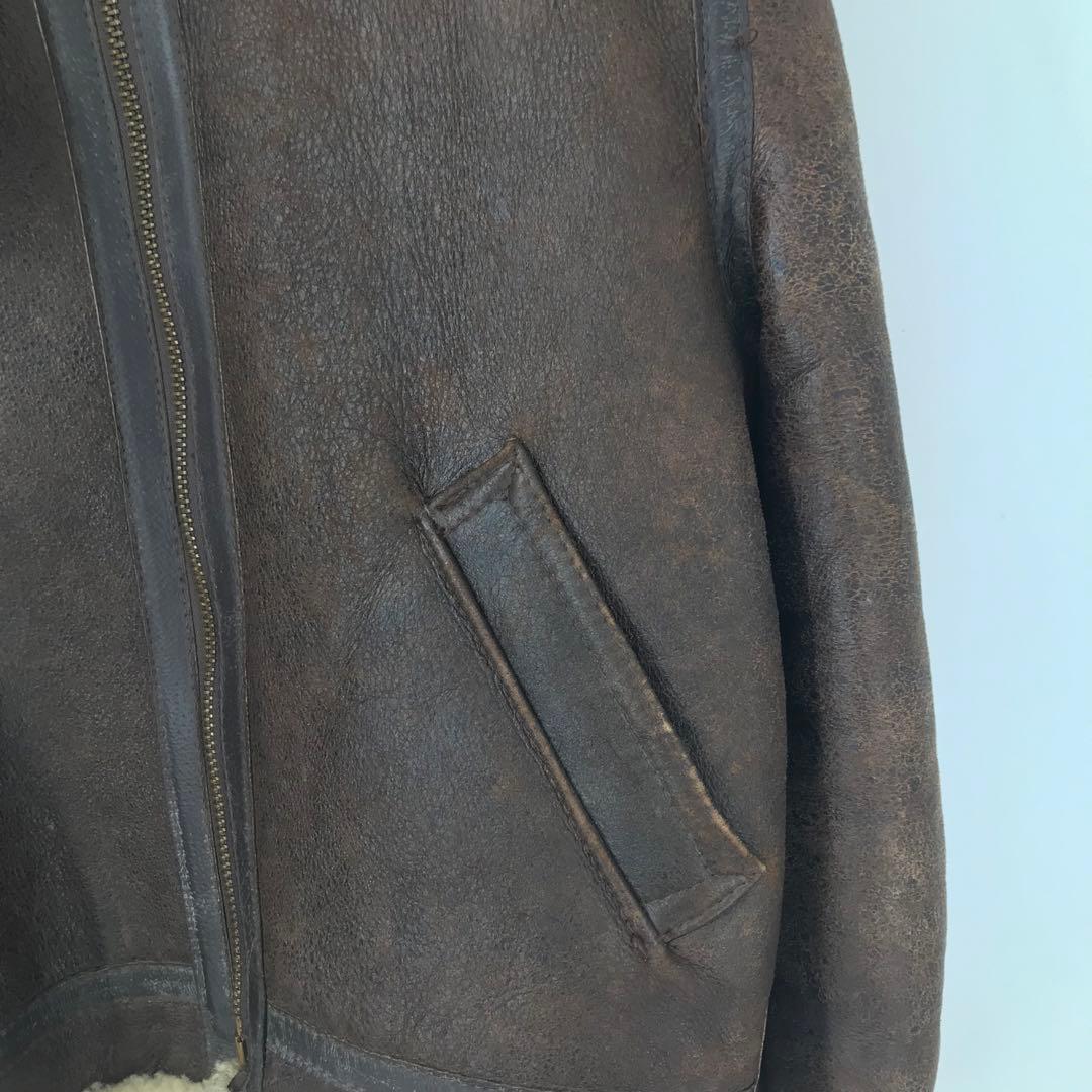 Schott B-3 42 ムートン ブラウン