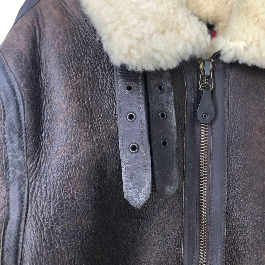 Schott B-3 42 ムートン ブラウン