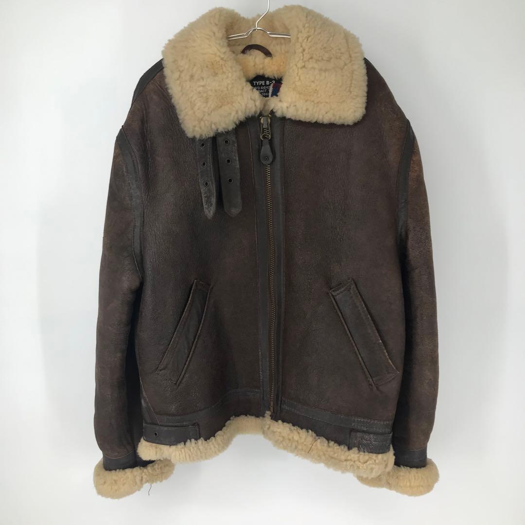 Schott B-3 42 ムートン ブラウン