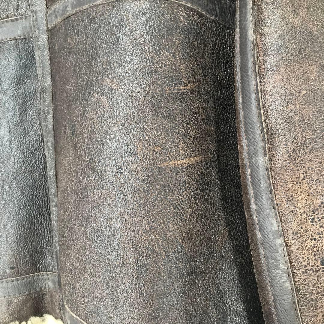 Schott B-3 42 ムートン ブラウン