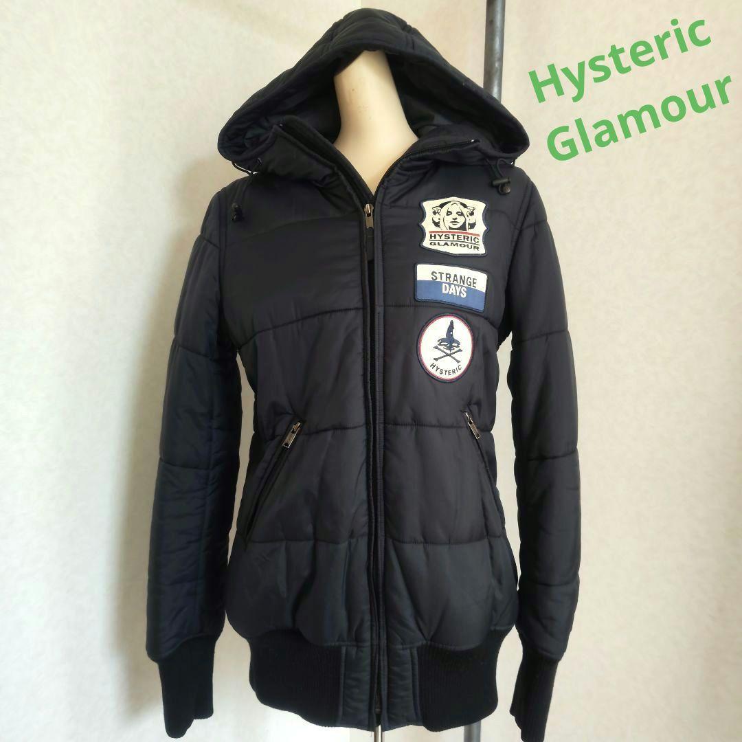 ヒステリックグラマー　中綿ジャケット プリマロフト ヒスガール ブラック